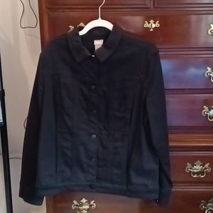 Black denim jacket